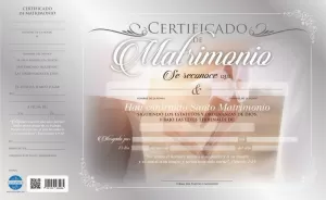 CERTIFICADO DE MATRIMONIO UNID