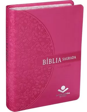 BÍBLIA SAGRADA 045 COMPACTO L GRANDE PINK PORTUGUÉS