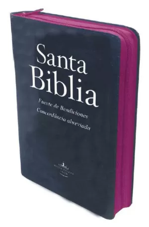 BIBLIA RVR60 044 FB BOLSILLO JEAN CREMALLERA ROSA IND