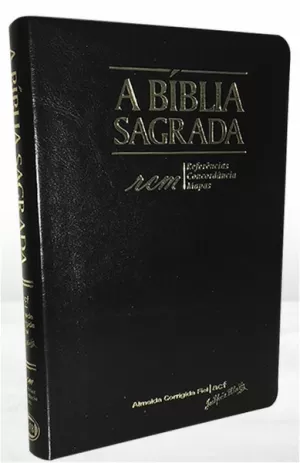 BIBLIA ACF RCM GRANDE CAPA PRETA COM ÍNDICE PORTUGUÉS