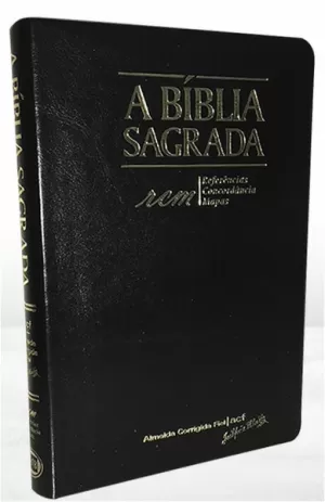  Bíblia Linha Ouro - Jesus, Letra Grande, capa preta, índice  impresso, beira pintada (Português) (Spanish Edition): 7899938420003: Bible  Society of Brazil: Books