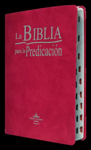 BIBLIA RVR60 PREDICACIÓN FUCSIA ÍNDICE