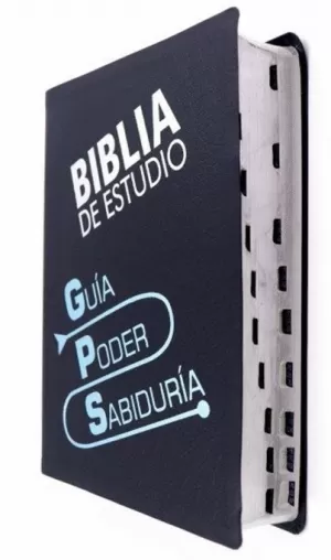 BIBLIA TLA ESTUDIO GPS 087E PIEL FAB NEGRO ÍND