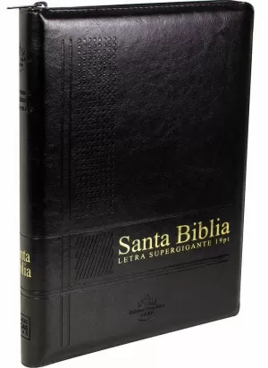 BIBLIA RVR60 096 L SÚPERGIGANTE NEGRO ÍNDICE CREMALLERA
