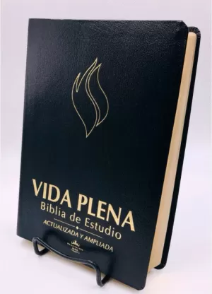 BIBLIA RVR60 ESTUDIO VIDA PLENA REVISADA NEGRO PIEL