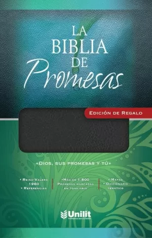 BIBLIA RVR60 PROMESAS ED REGALO NEGRO