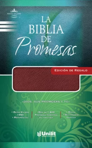 BIBLIA RVR60 PROMESAS ED REGALO ROJIZO