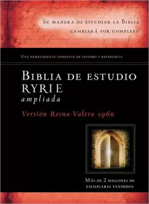 BIBLIA RVR60 ESTUDIO RYRIE AMPLIADA TAPA DURA ÍNDICE