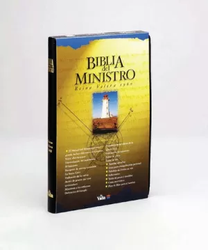 BIBLIA RVR60 DE MINISTRO IMIT PIEL NEGRO IND