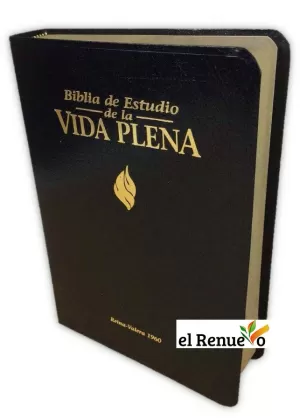 BIBLIA RVR60 ESTUDIO VIDA PLENA IMIT PIEL NEGRO