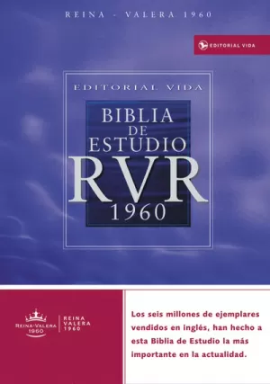 BIBLIA RVR60 ESTUDIO PIEL ESPECIAL NEGRO