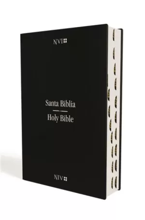 BIBLIA NVI/NIV BILINGÜE IMIT PIEL AZUL ÍNDICE
