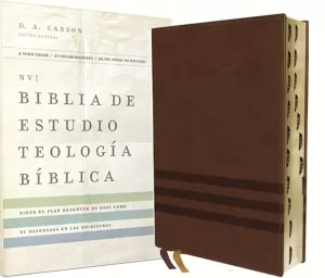 BIBLIA NVI ESTUDIO TEOLOGÍA BÍBLICA IMIT PIEL MARRÓN ÍNDICE