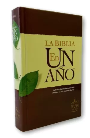 BIBLIA RVR60 EN UN AÑO TAPA DURA