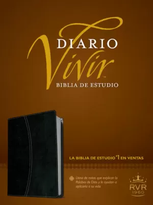 BIBLIA RVR60 ESTUDIO DIARIO VIVIR IMIT PIEL NEGRO ÓNICE ÍNDICE N ED