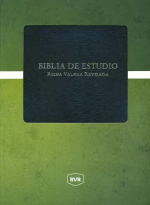 BIBLIA RV REVISADA ESTUDIO PIEL IMIT NEGRO