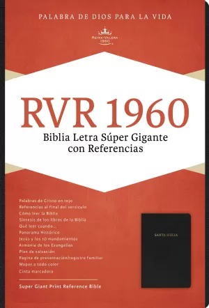 BIBLIA RVR60 L SÚPERGIGANTE REF PIEL FAB NEGRO