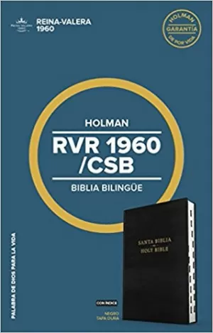 BIBLIA RVR60/CSB BILINGÜE TAPA DURA ÍNDICE