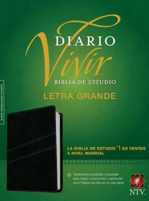 BIBLIA NTV ESTUDIO DIARIO VIVIR L GRANDE IMIT PIEL NEGRO