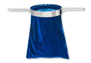 BOLSA PARA OFRENDA AZUL TERCIOPELO DOS ASAS