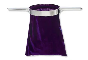 BOLSA PARA OFRENDA PÚRPURA TERCIOPELO DOS ASAS