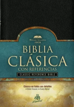 BIBLIA RV1909 CLÁSICA NEGRO IMIT PIEL NEGRO