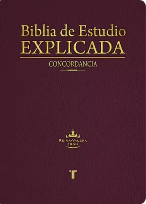 BIBLIA RVR60 ESTUDIO EXPLICADA CONC IMIT PIEL ROJIZO