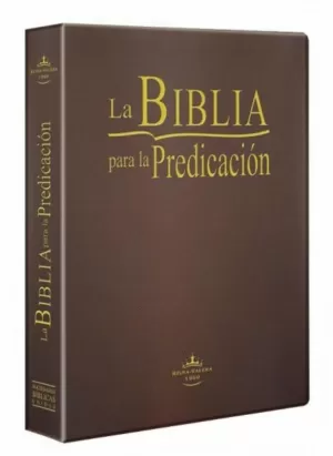 BIBLIA RVR60 PARA LA PREDICACIÓN IMIT PIEL CAFÉ