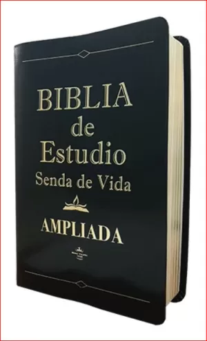 BIBLIA RVR60 ESTUDIO SENDA DE VIDA PIEL FAB NEGRO