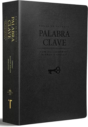 BIBLIA RVR60 ESTUDIO PALABRA CLAVE PIEL GENUINA ÍNDICE