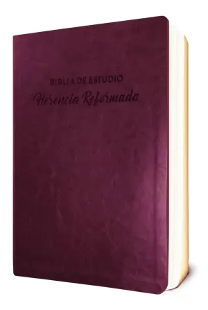 BIBLIA RVR60 ESTUDIO HERENCIA REFORMADA BURDEOS IMIT PIEL