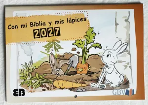 CALENDARIO 2027 INFANTIL GBV CON MI BIBLIA Y MIS LÁPICES