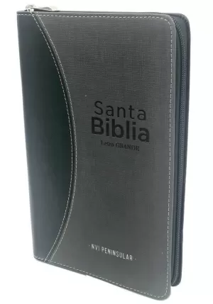 NO USAR BIBLIA NVI CASTELLANO LG MANUAL IMIT PIEL NEGRO GRIS CREMALLERA