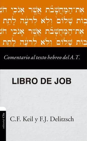 COMENTARIO AL TEXTO HEBREO AT LIBRO DE JOB