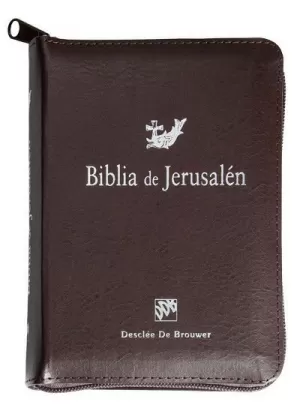 BIBLIA DE JERUSALÉN 1ª ED BOLSILLO MARRÓN CREMALLERA