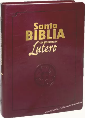 BIBLIA RVR60 REFLEXIONES DE LUTERO IMIT PIEL MARRÓN