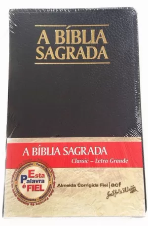 BIBLIA SAGRADA CLASIC LETRA GRANDE CAPA PRETA PORTUGUÉS