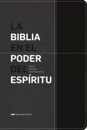 BIBLIA NVI EN EL PODER DEL ESPÍRITU PIEL NEGRO