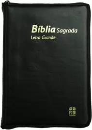 BÍBLIA ALMEIDA DN62LGZ PRETA COM FECHO PORTUGUÉS