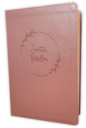 BIBLIA RVR60 L GIGANTE IMIT PIEL ROSA PERLA