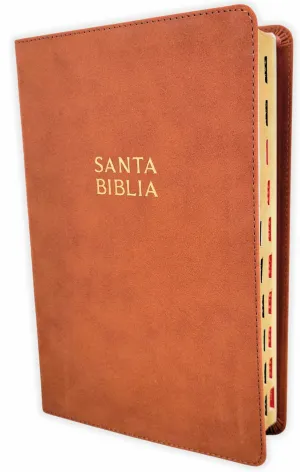 BIBLIA RVR60 L GIGANTE IMIT PIEL CAFÉ MADERA ÍNDICE