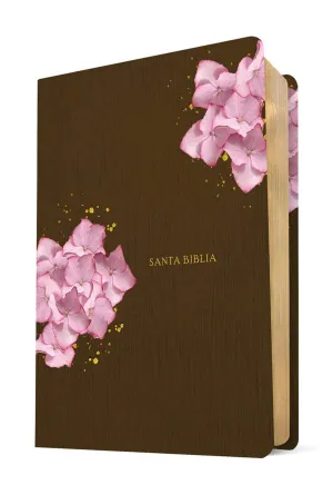 BIBLIA NTV ESTUDIO DIARIO VIVIR IMIT PIEL MARRÓN ROSA PJR