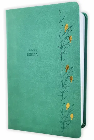BIBLIA RVR60 L GIGANTE IMIT PIEL VERDE PAJAROS DORADOS
