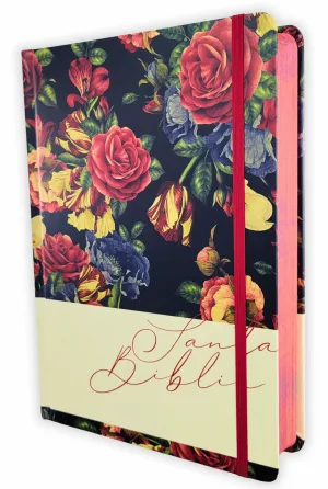 BIBLIA RVR60 APUNTES L GRANDE AZUL FLORES TD