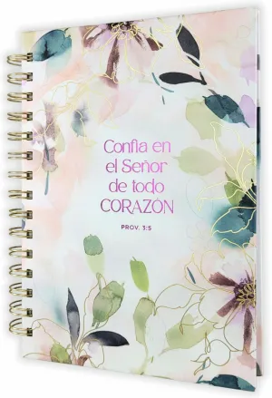 DIARIO CONFÍA EN EL SEÑOR PROV. 3:5 MULTICOLOR ESPIRAL